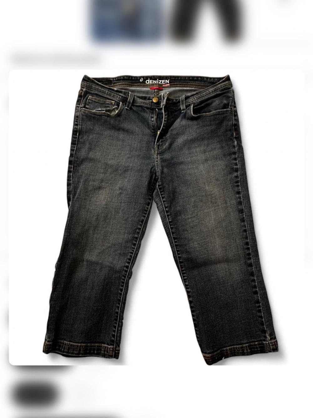 Denizen from Levi's Women’s Dark Denim Wash Capris